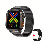 Tactical Sports Smartwatch with LED Flashlight and Compass for Men and Women.