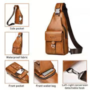 Men's Retro Street Style Crossbody Chest Bag